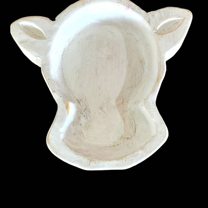 Luises Perez Imports LLC - Wholesale Decorative Plate/Dish/Bowl - White cow bowl