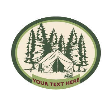 Counter Couture – Adesivo por atacado – Autocolantes Personalizáveis com Nome para Campismo1