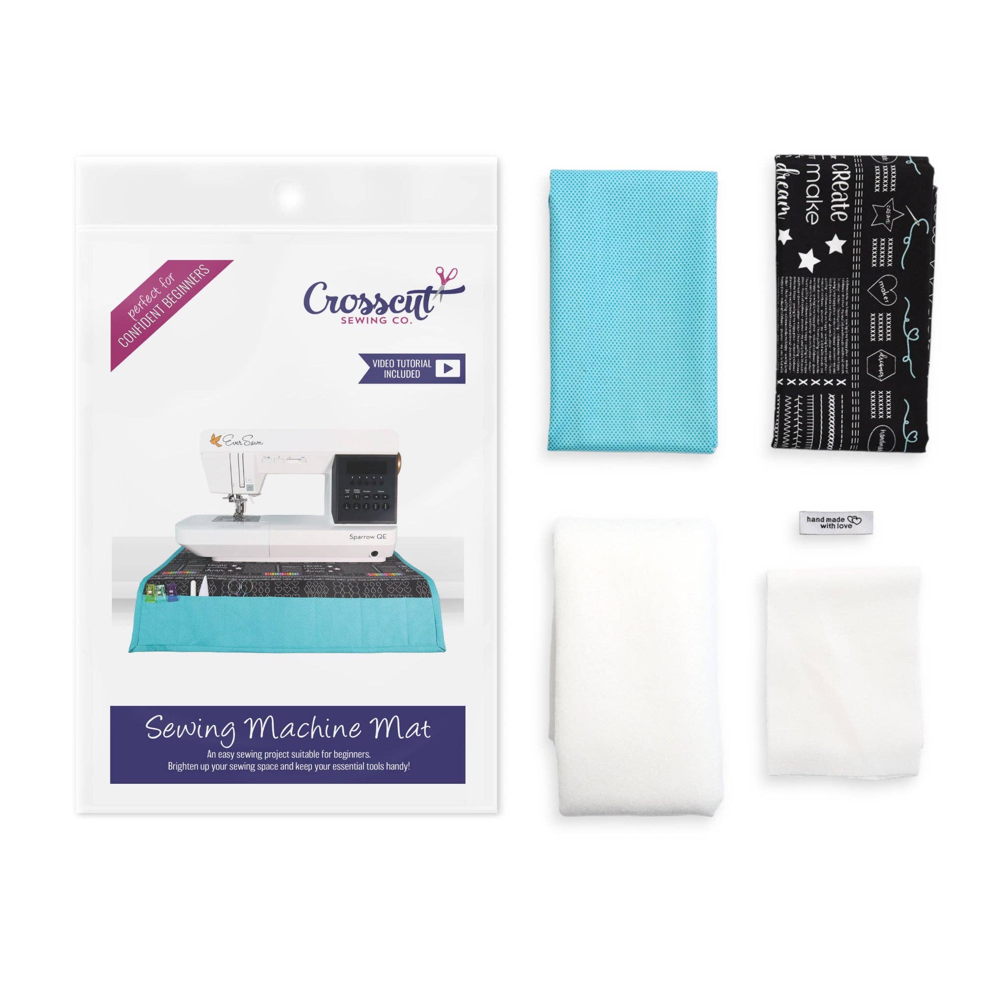 Crosscut Sewing Co. - Wholesale Craft Sewing Kit - Sewing Machine Mat Sewing Kit - Sewing Project Kit for Beginners28