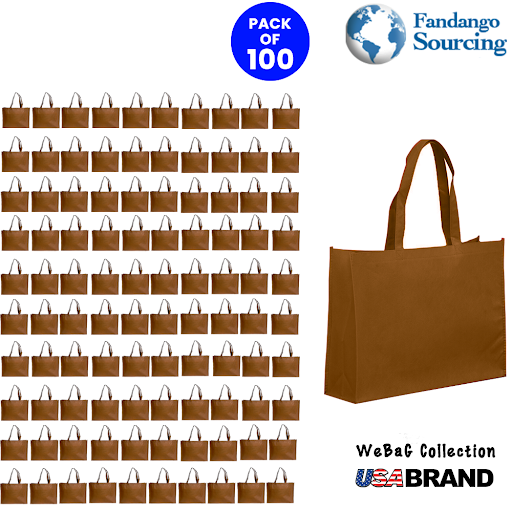 WeBaG N WeCoveR - Wholesale Kruidenierswinkel/boodschappentas - Eco-vriendelijke duurzame herbruikbare katoenen tassen in set van 100 stuks7