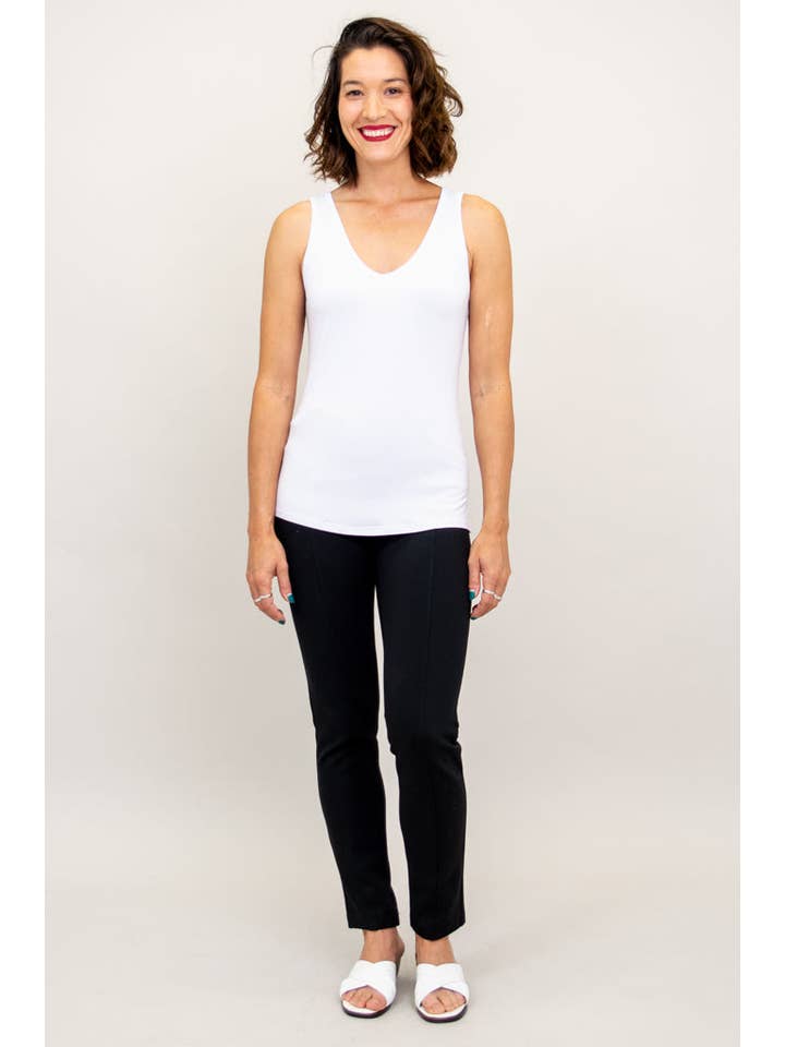 Blue Sky Clothing Co LLC - Wholesale Tank Top - Women's - Reanna Tank, Snow White, Bamboo9