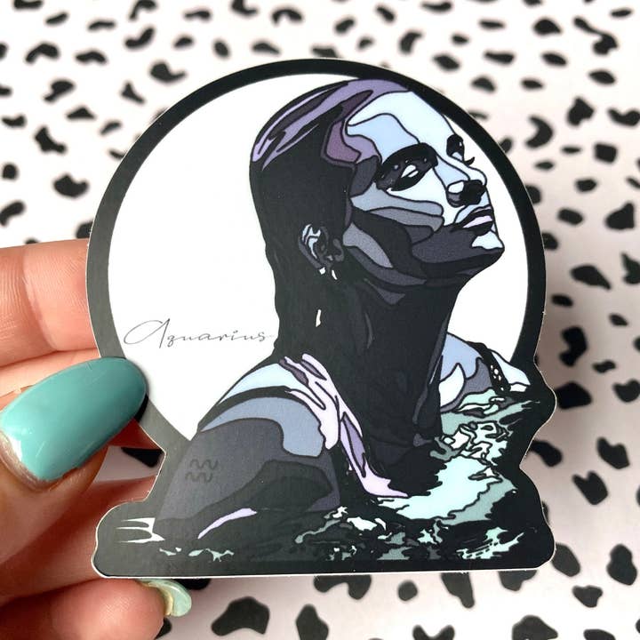 Pegatina de vinilo con diseño de signo del zodiaco para venta al por mayor de Michaela Shailene LLC