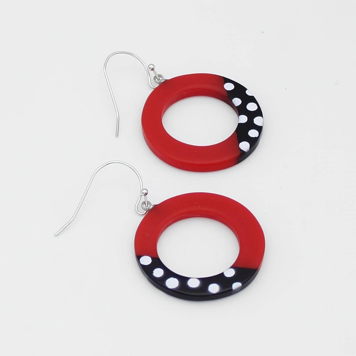 Sylca Designs - Wholesale Dangle Earrings - Red Inez Earrings2