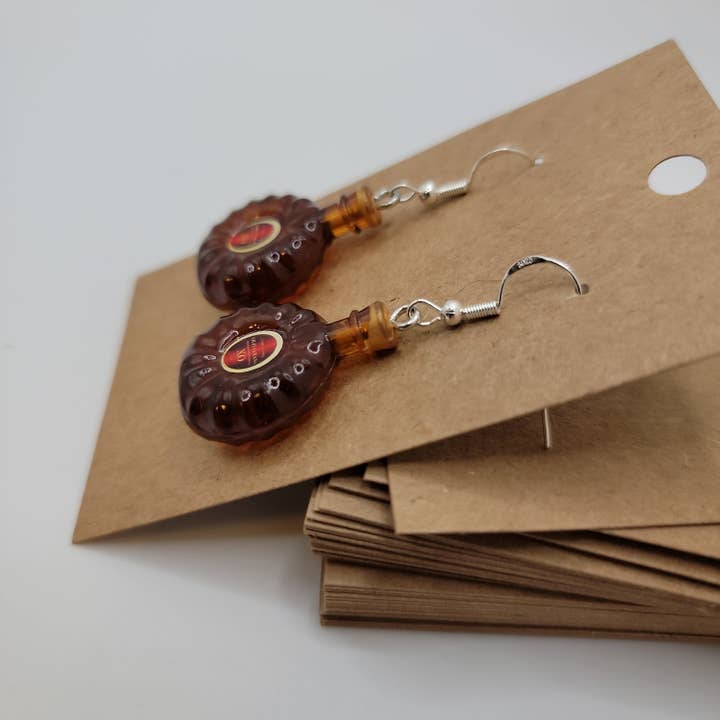 S and E Hobbies and Collectables - Wholesale Dangle Earrings - Cognac XO Drink Earrings1