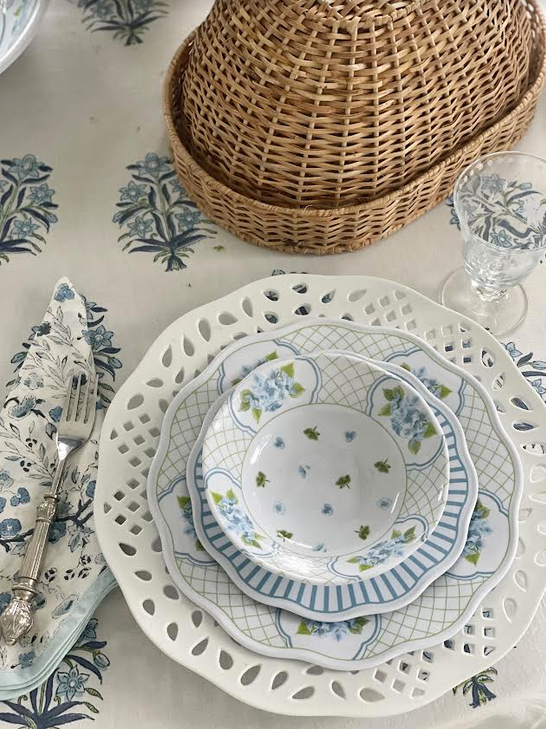 The Enchanted Home - Wholesale Dinnerware Set - Blue Hydrangea Melamine Dinnerware Collection5