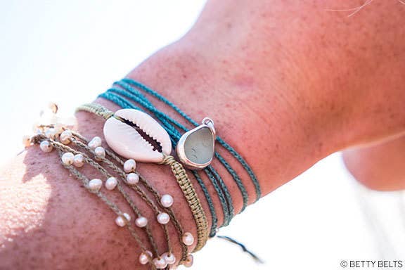 Betty Belts | Ocean Lovers® - Wholesale Pendant/Charm Necklace - Mermaid Tear Genuine Sea Glass Necklace4