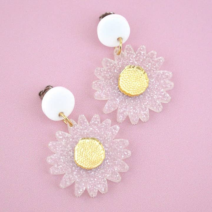 Girlfetti - Wholesale Dangle Earrings - Daisy Acrylic Dangle Earrings8