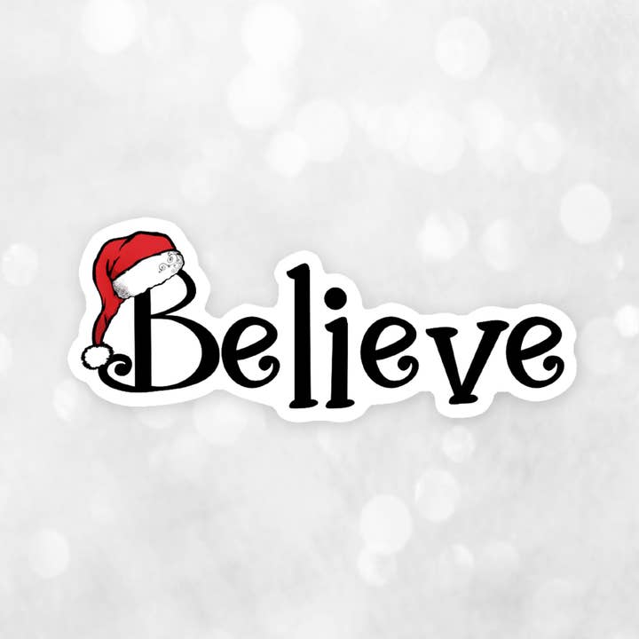 Tro Sticker, julegaver, vandtæt 3“ Sticker for engroshandel hos Katekreates