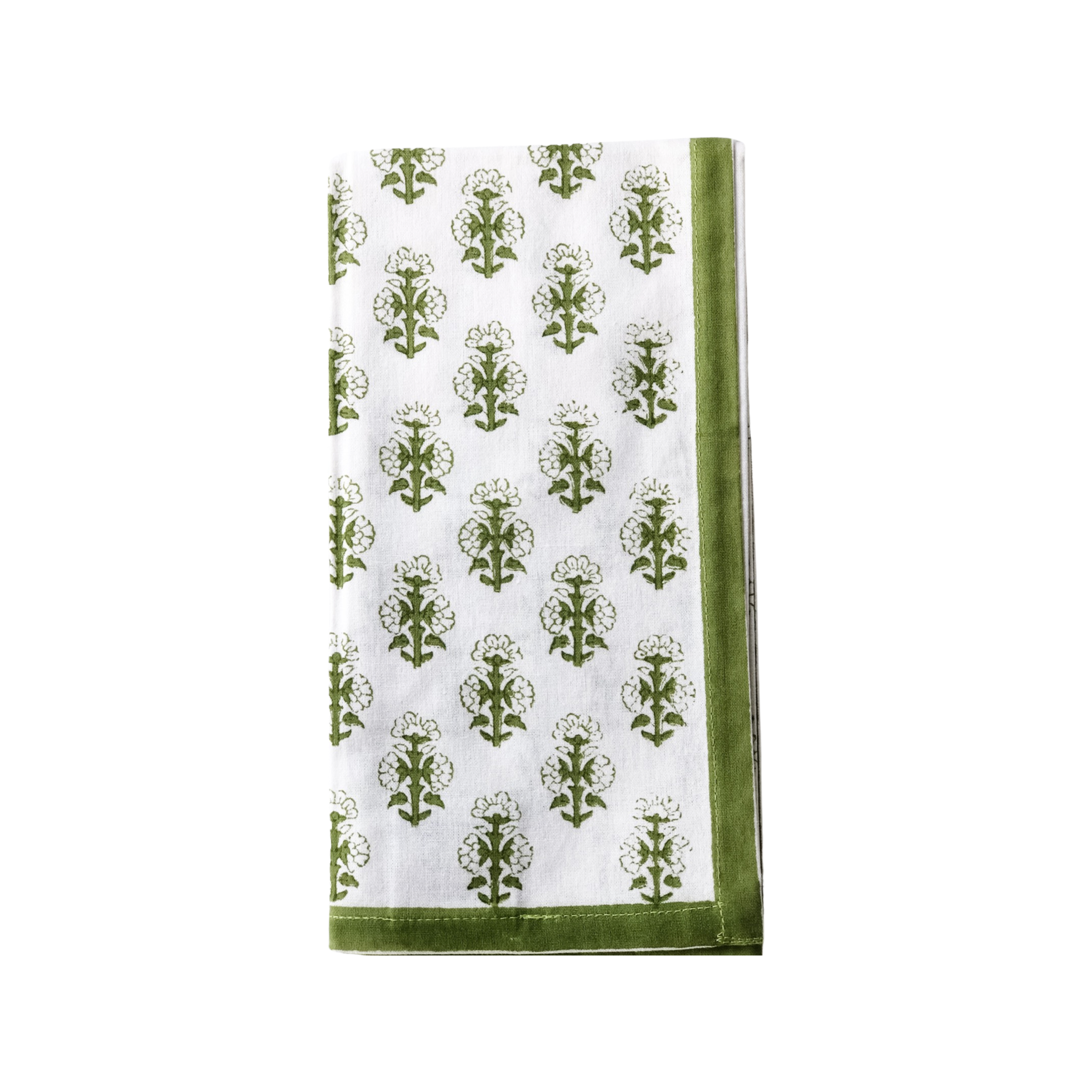 August Table - Vente Serviettes de table en tissu - Serviettes Talelayo - lot de 4 en vert Pacifique1
