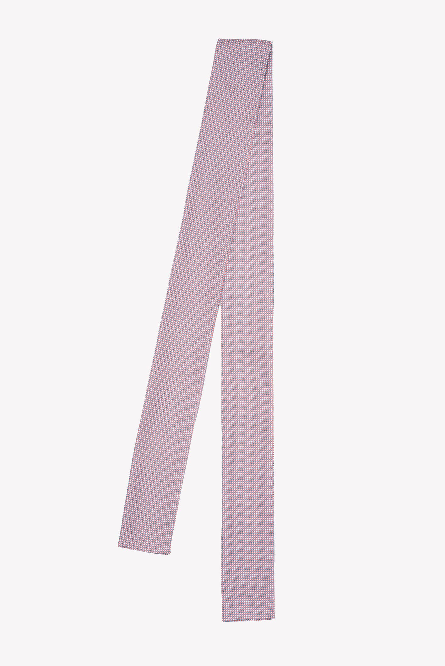 Abstract - Wholesale Scarf - Unisex - Long tie in pure silk with small geometric prints6