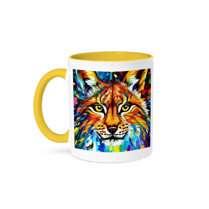 3dRose - Wholesale Coffee Mug - 3dRose, Stunning Face Portrait Of A Lynx Or Bobcat Wild Cat. Gifts For Family, Mug