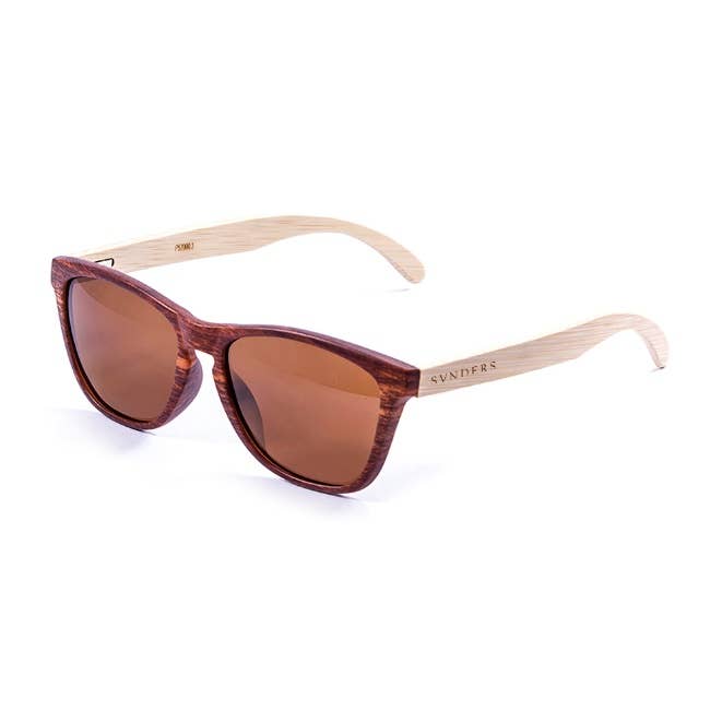 SAN FRANCISCO BAMBU bamboo natural arm with brown for wholesale by Sunpers Sunglasses