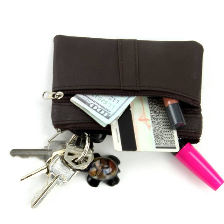 Leather Impressions Inc - Vente Porte-monnaie – femme - Porte-monnaie en cuir de vachette 30034