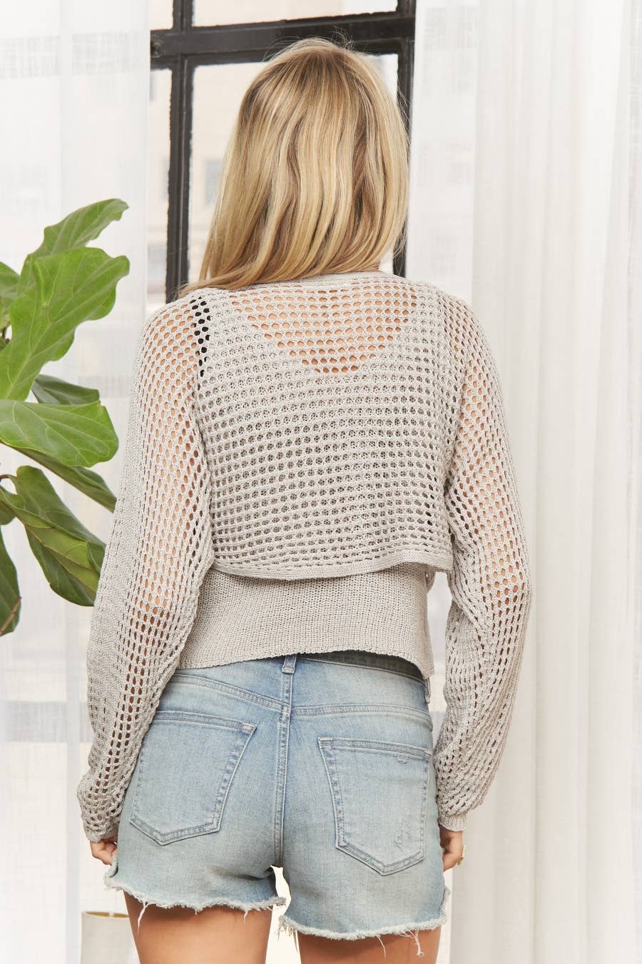 Madelyn - Wholesale Knit Sweater - Women's - LET4093-CROCHET STYLE KNIT SWEATER TOP3