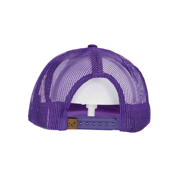 C.C Beanie - Wholesale Trucker Hat - Women's - Smiley Face C.C Embroidered Foam Trucker Hat TCM0001