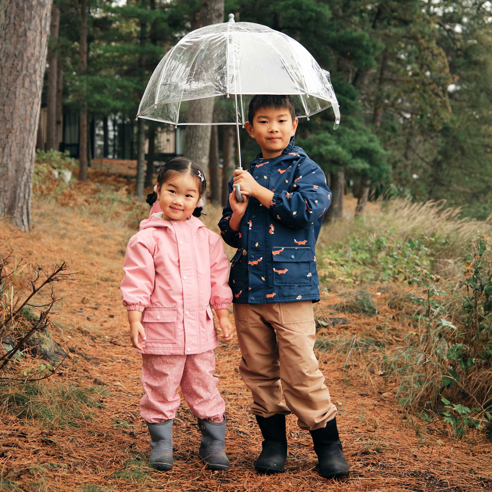 Jan & Jul - Wholesale Raincoat - Kids - Navy Fox | Cozy-Dry Waterproof Jacket4