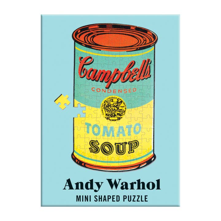 Chronicle Books - Wholesale Puzzle - Adult - Andy Warhol Campbell's Soup 100 Piece Mini Shaped Puzzle