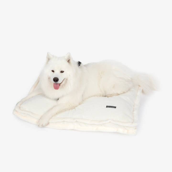 The Super Cloud Large Pillow Bed in Pearl White for wholesale by Nandog Pet Gear