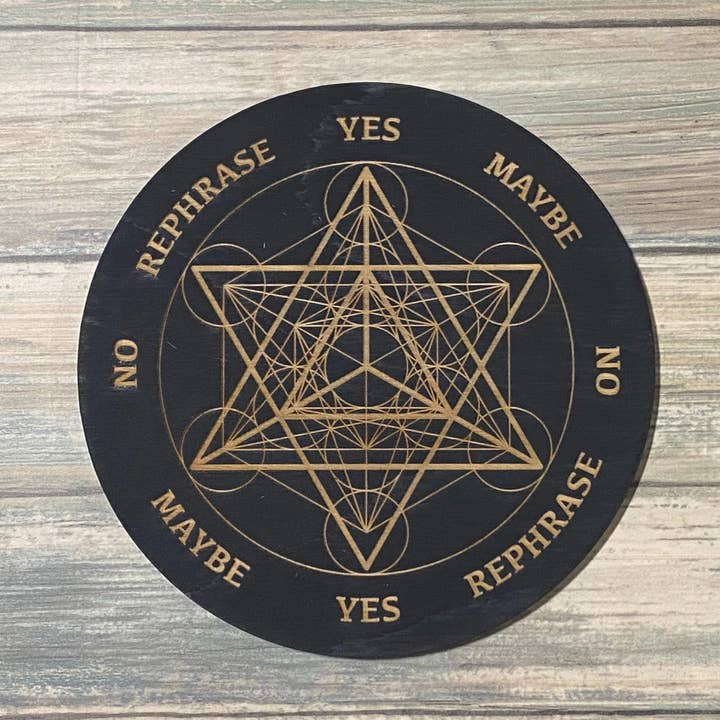 Zen and Meow - Vendita all'ingrosso Attrezzatura per meditazione - Merkaba Metatron's Cube Pendulum Board