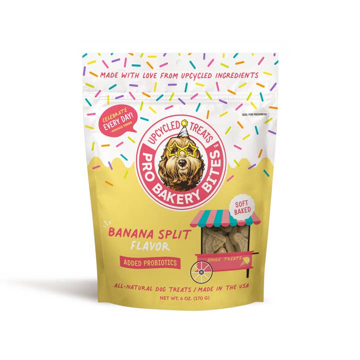 Ag-Alchemy Animal Nutrition - Wholesale Pet Treats - Dog - Pro Bakery Bites Soft Baked - Banana Split 6oz
