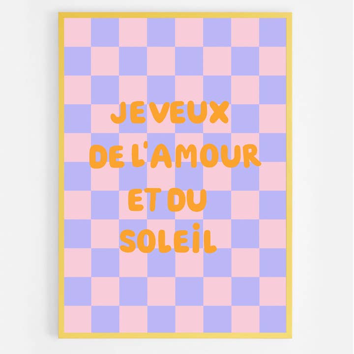 Jag vill ha kärlek och sol för wholesale av Ines Keck | Studio Keck