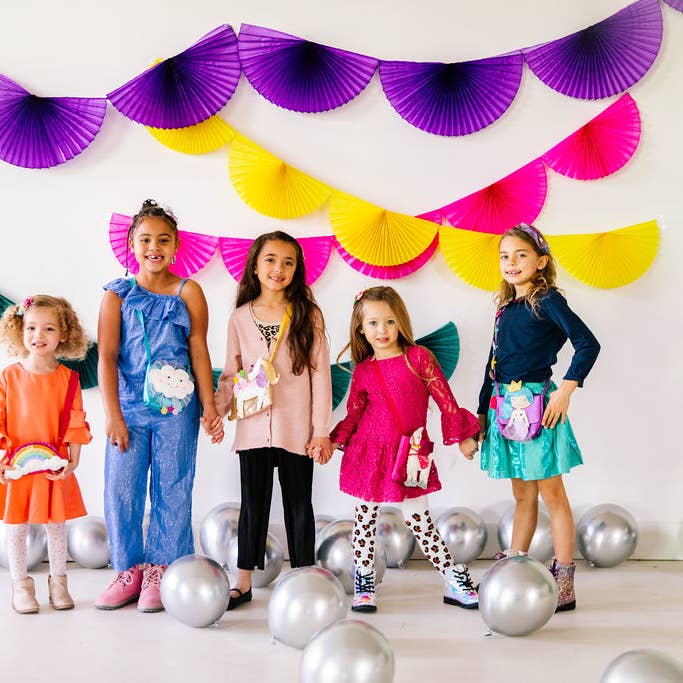 Lily and Momo - Wholesale Hair Clip - Kids - Carnival Pom Pom Hair Clip Trio- Assorted
