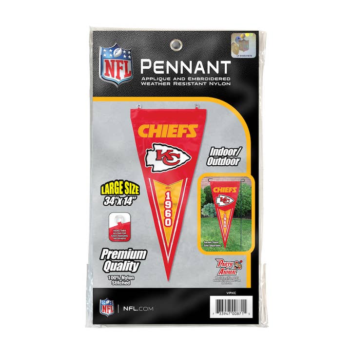 Party Animal, Inc. - Wholesale Flag - Kansas City Chiefs Vertical Pennant