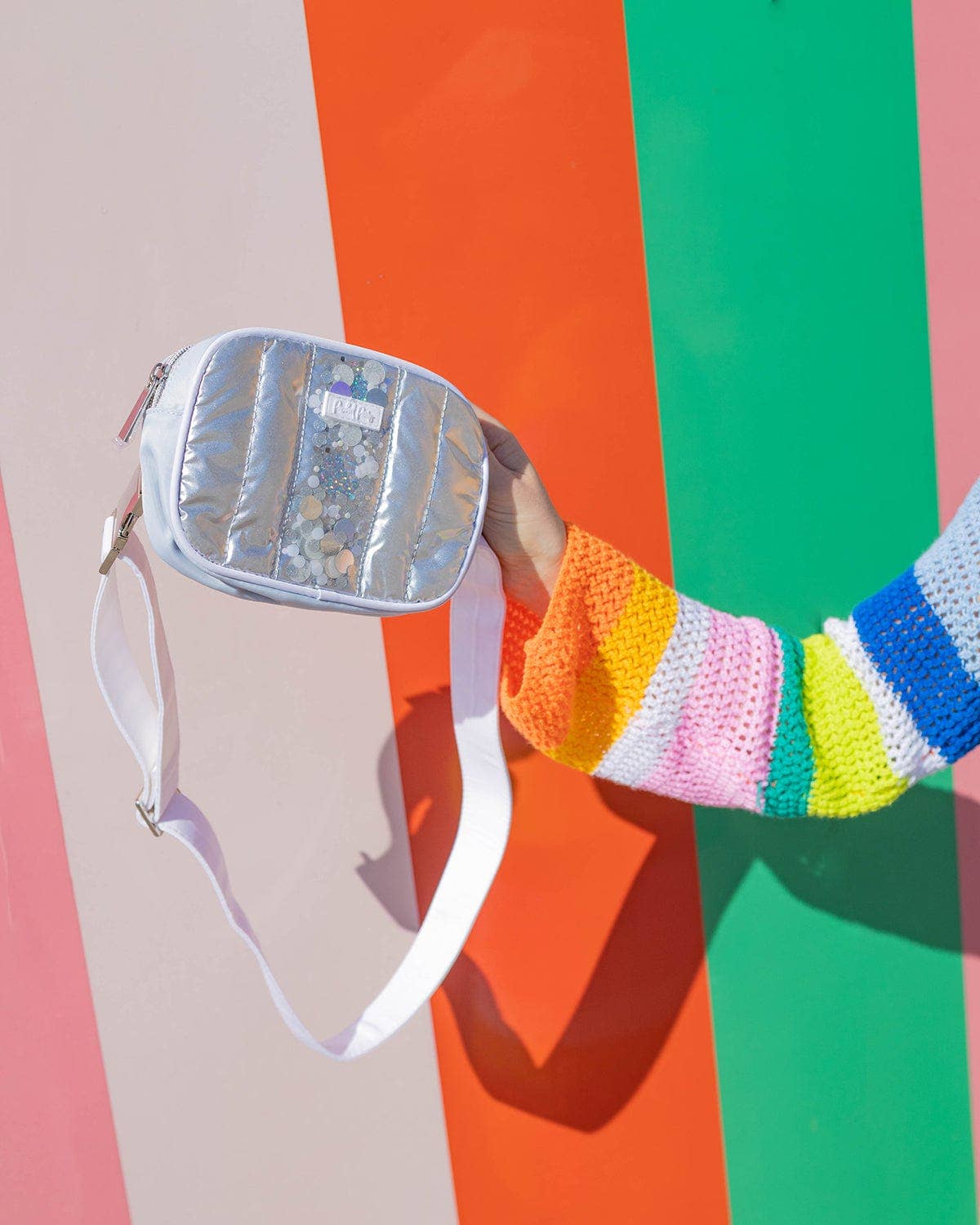 Packed Party - Wholesale Belt bag – Women’s - MORE METALLIC CONFETTI PUFFER BELT BAG3