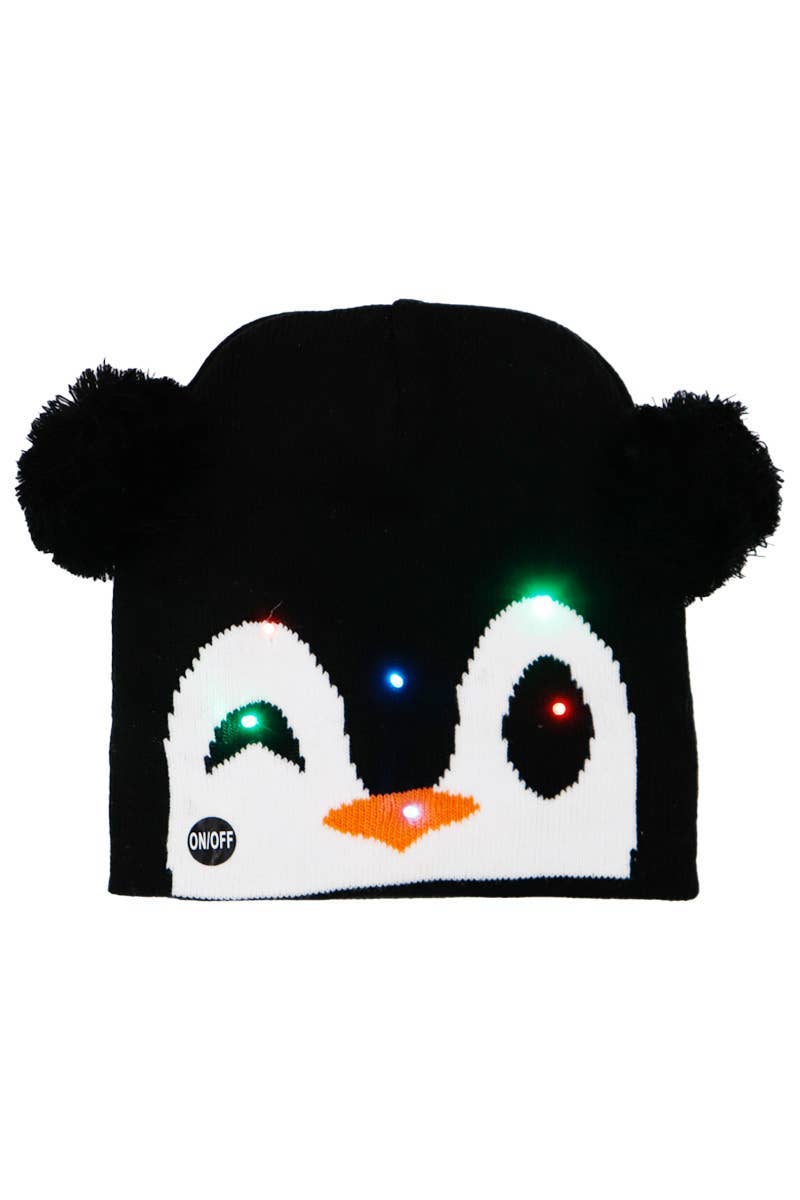ASSORTED Little Boys Animal Pals Led Light-up Short Beanie for wholesale on Faire4