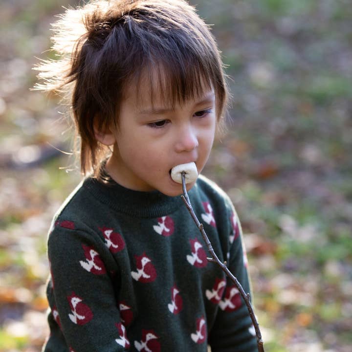 From One To Another Fox Knitted Jumper for wholesale by Little Green Radicals