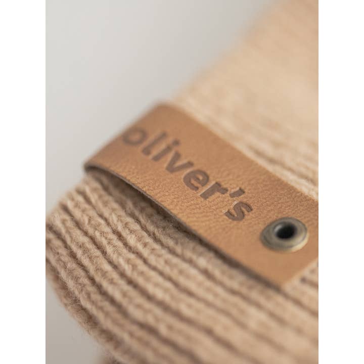 Oliver's Life & Style – Engroshandel Sweater - Hund – Hundesweater i ensfarvet beige strik3