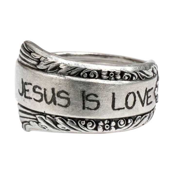 Custom Personalized Spoon Ring, Mystery Pattern for wholesale by Handpicked By Lori