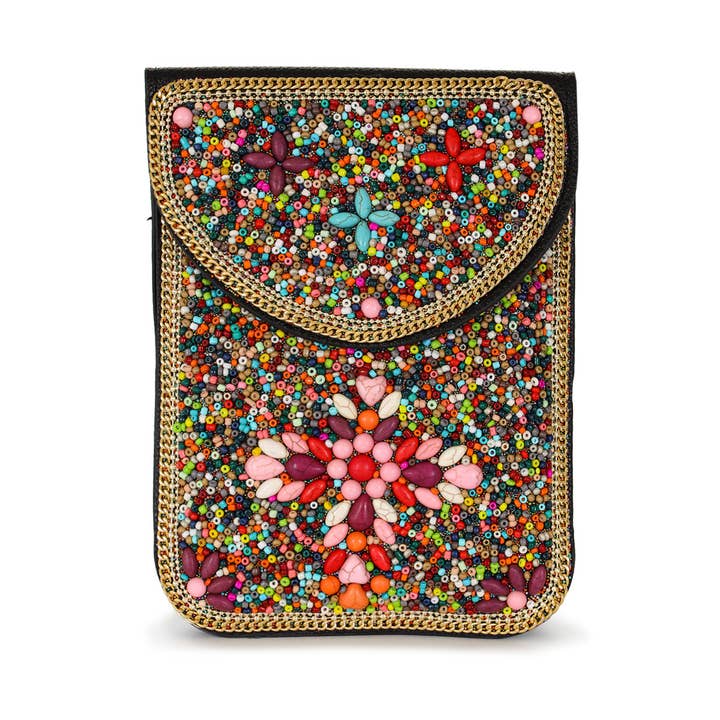 22 Tote - Vendita all'ingrosso Borsa a tracolla - Donna - Borsa a tracolla per cellulare in pelle vegana con perline13