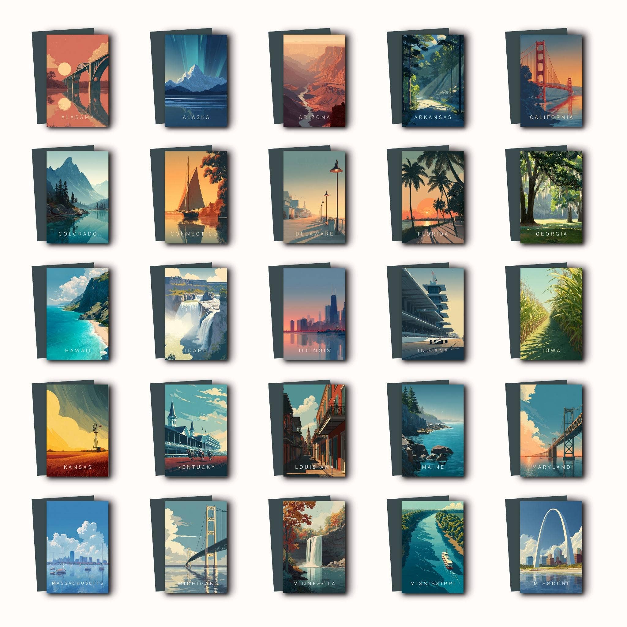 Tieu Magnetic - Wholesale Magnet - Utah Magnet | Delicate Arch | Travel Poster Style4