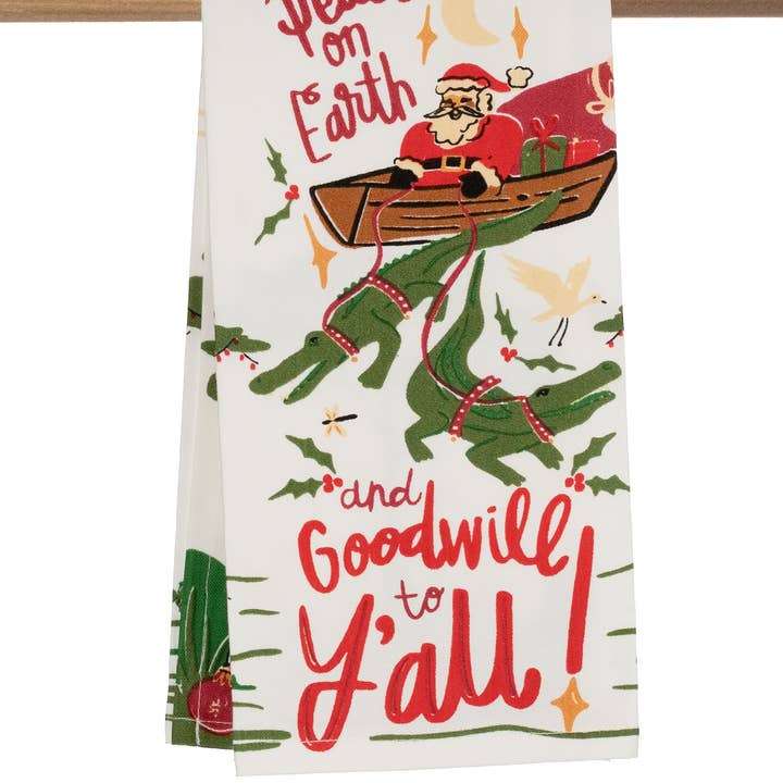 Kitchen Towel - Peace On Earth for wholesale by THE PARISH LINE