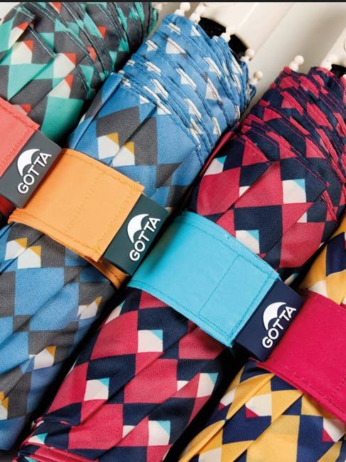 GOTTA Automatischer Faltregenschirm Geometrisch für den Großhandel von Ezpeleta