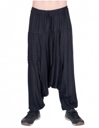 Men's Black Harem Trousers for wholesale on Faire3
