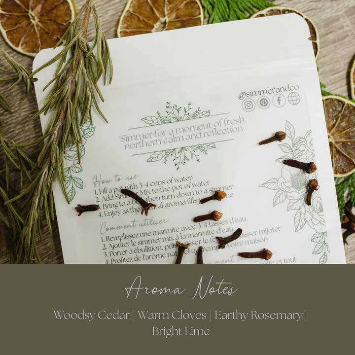 Simmer and Co Natural Aroma - Wholesale Potpourri - Be Northern Simmer Pot Mix, Natural Wooded Citrus Aroma2