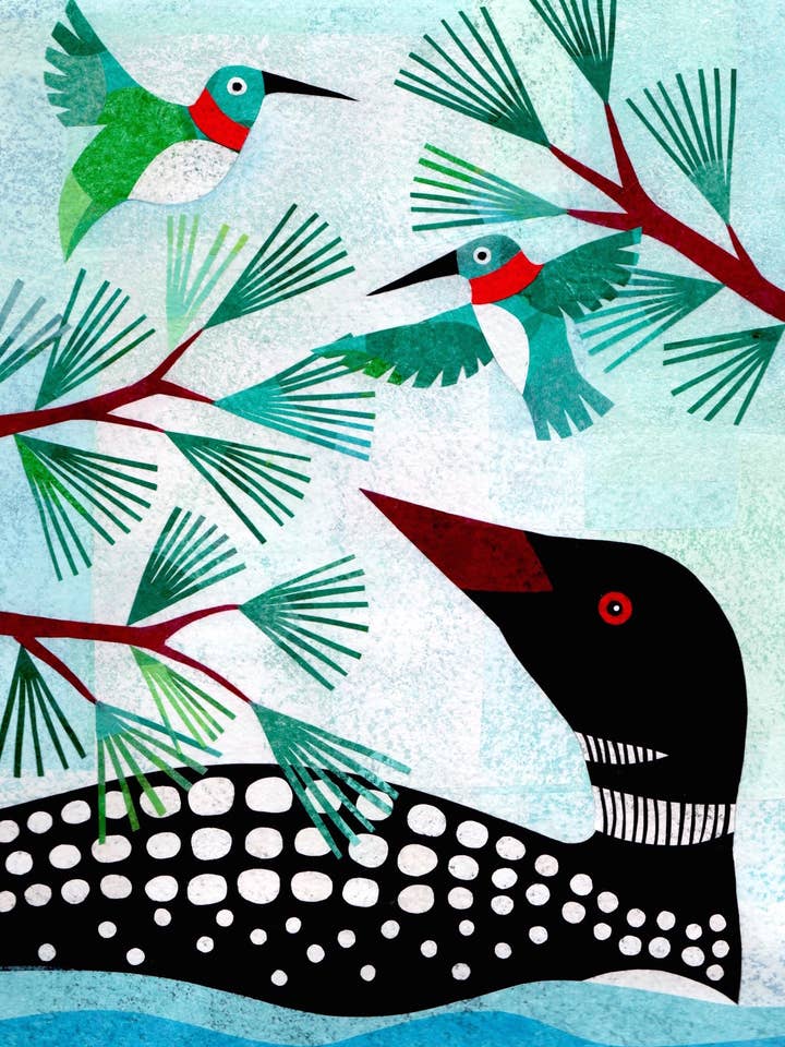 kd11NP Loon and Hummingbird for wholesale by kdesign