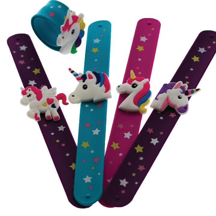 Unicorn Slap Bracelet for Kids for wholesale by Master Toys & Novelties Inc.