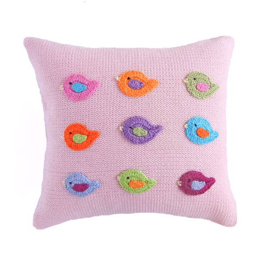 10" Bird Pillow for wholesale by Melange Collection
