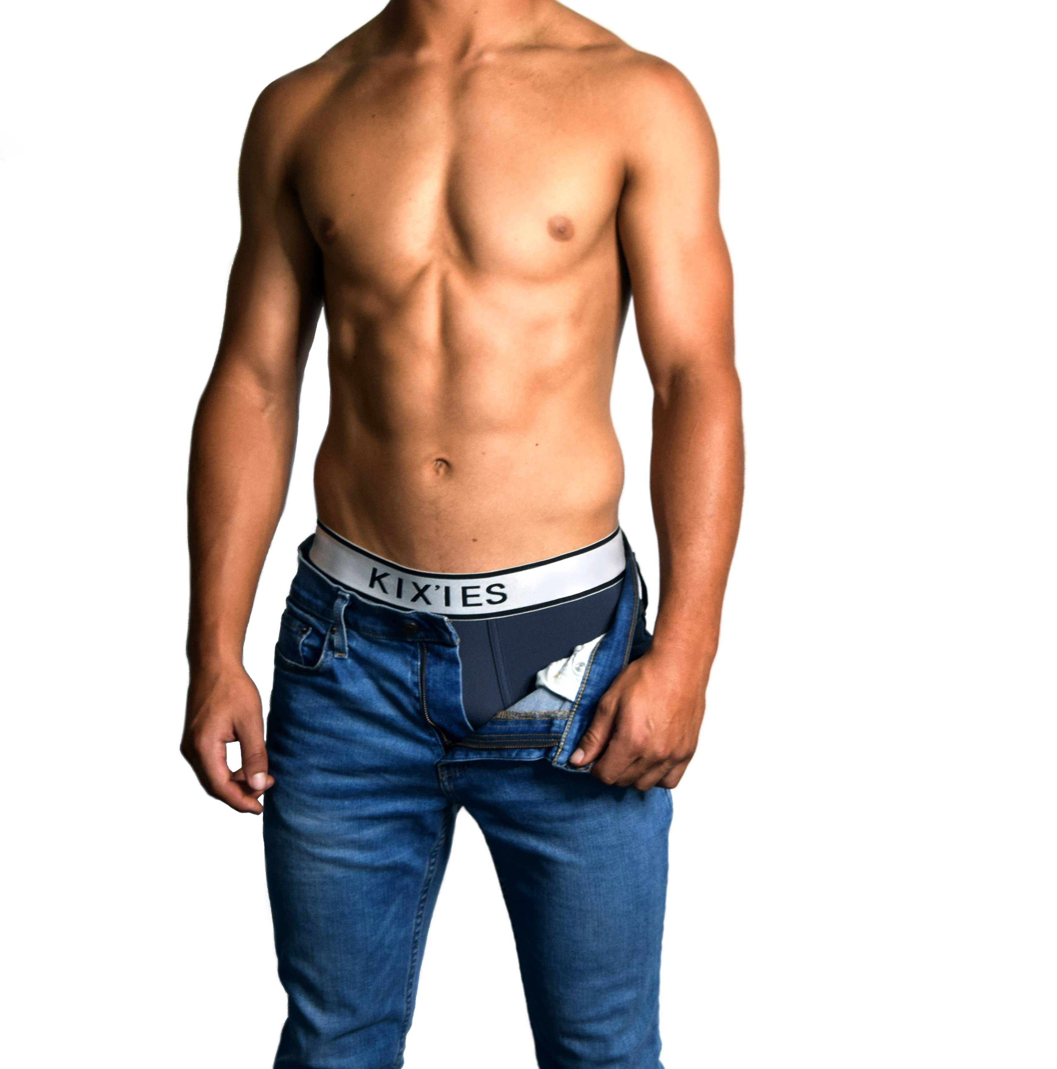 Kix'ies - Wholesale Swim Shorts - Men's - Men's Grey Mesh Trunks1