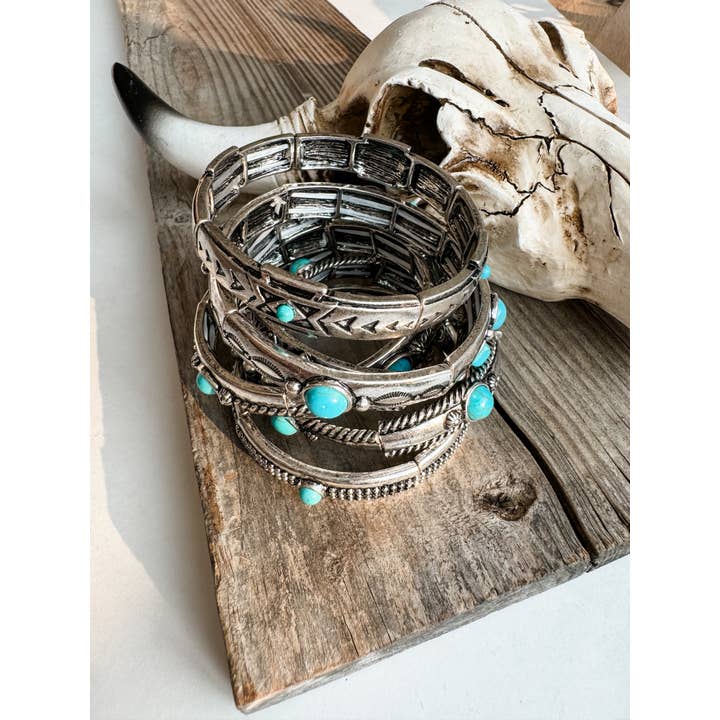 Boho Ranch Shop – wholesale Pärlarmband – Western Metal Stretch Armband5