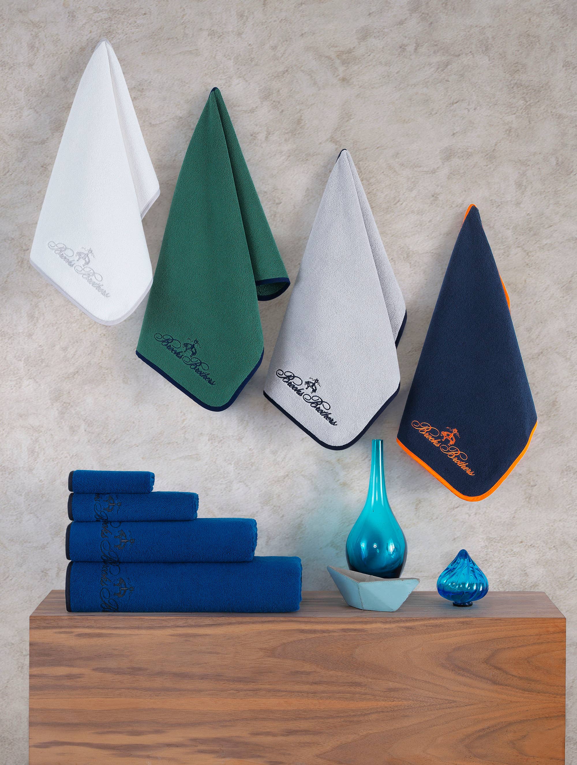 Brooks Brothers - Wholesale Towel Set - Brooks Brothers Contrast Frame 6 pcs Towel Set3