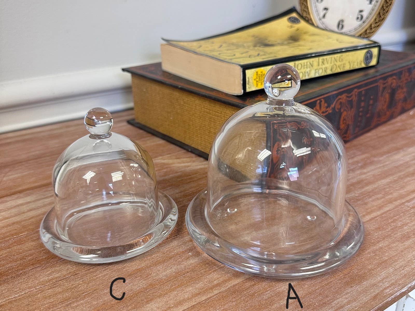 Vagabond Vintage - Wholesale Decorative Tabletop Object - Glass Dome Display Cloche with Base8