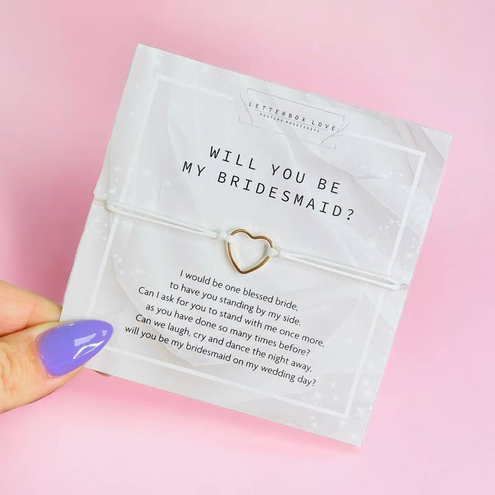 Bridesmaid Proposal Bracelet for wholesale by Letterbox Love Bracelets