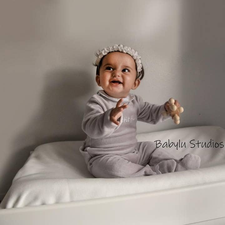 Zoe Easy Snap Baby Bodysuit, 75% Cotton for wholesale by briobebe. inc