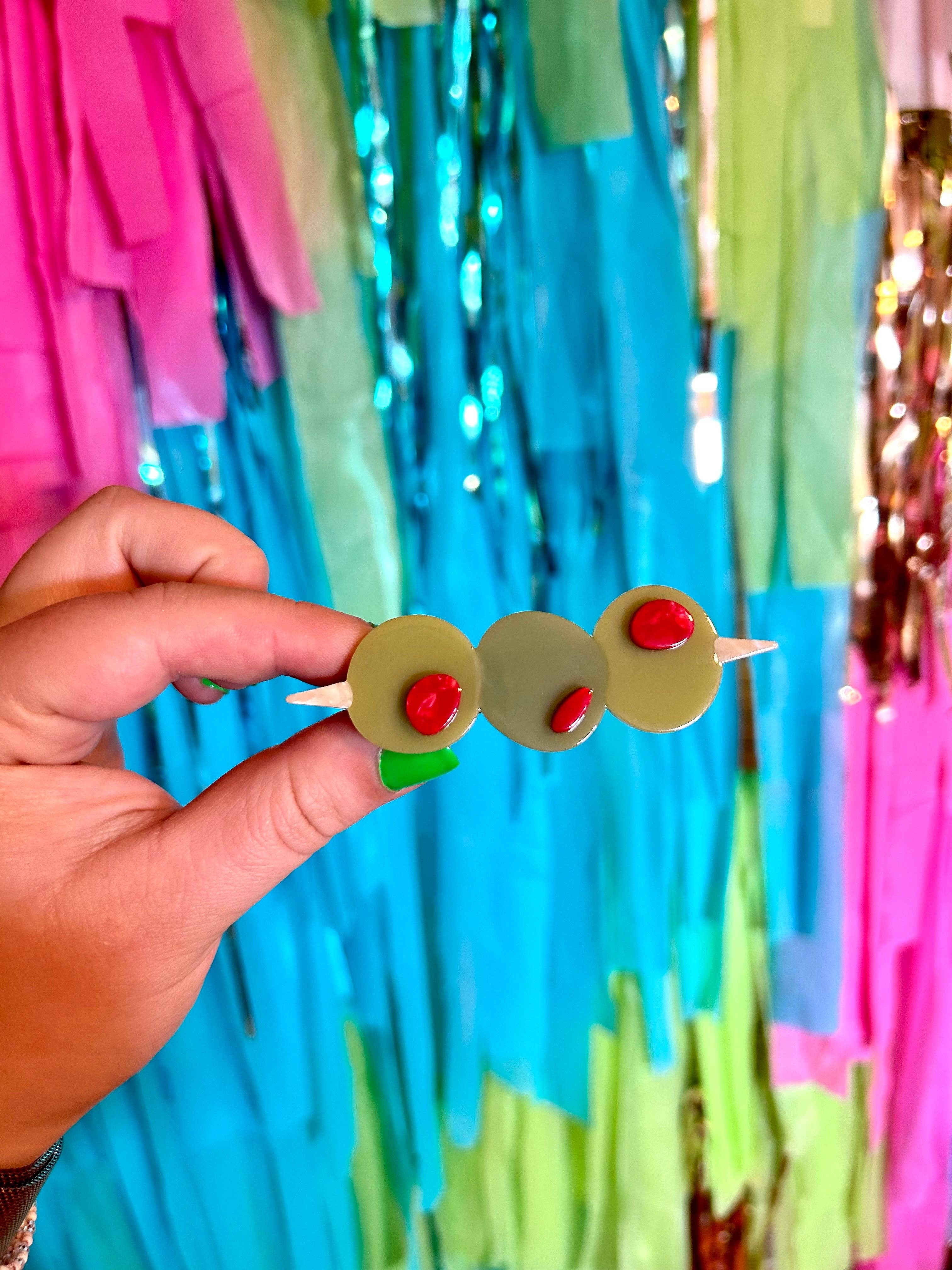 The Peach Fuzz - Wholesale Hair Accessories Set - Women's - Stuffed Olive Hair Clip Set7