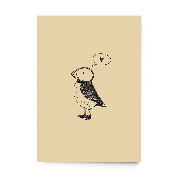 sonst noch was? - Wholesale Postcard - Postcard "Puffin Love"0