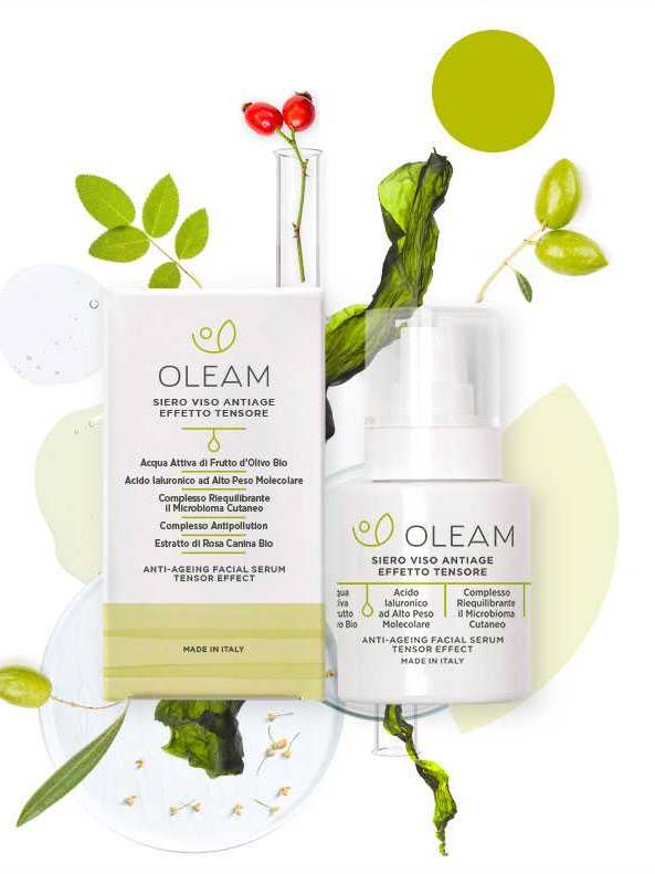 Anti-aging tightening effect face serum Made in Italy for wholesale by Oleam